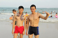 鴻凱運在溪沖海灘 鴻凱運在溪沖海灘